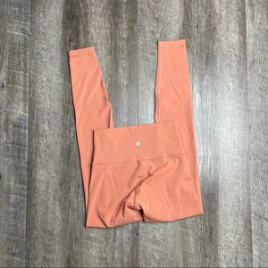 lululemon High Rise Rustic Coral Wunder Under Tights 28" Size 4